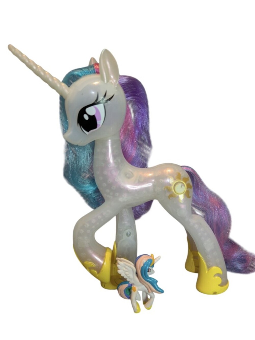 2 For $20 🩷 MLP My Little PonyPrincess Celestia Light Up Pony & Mini Figure